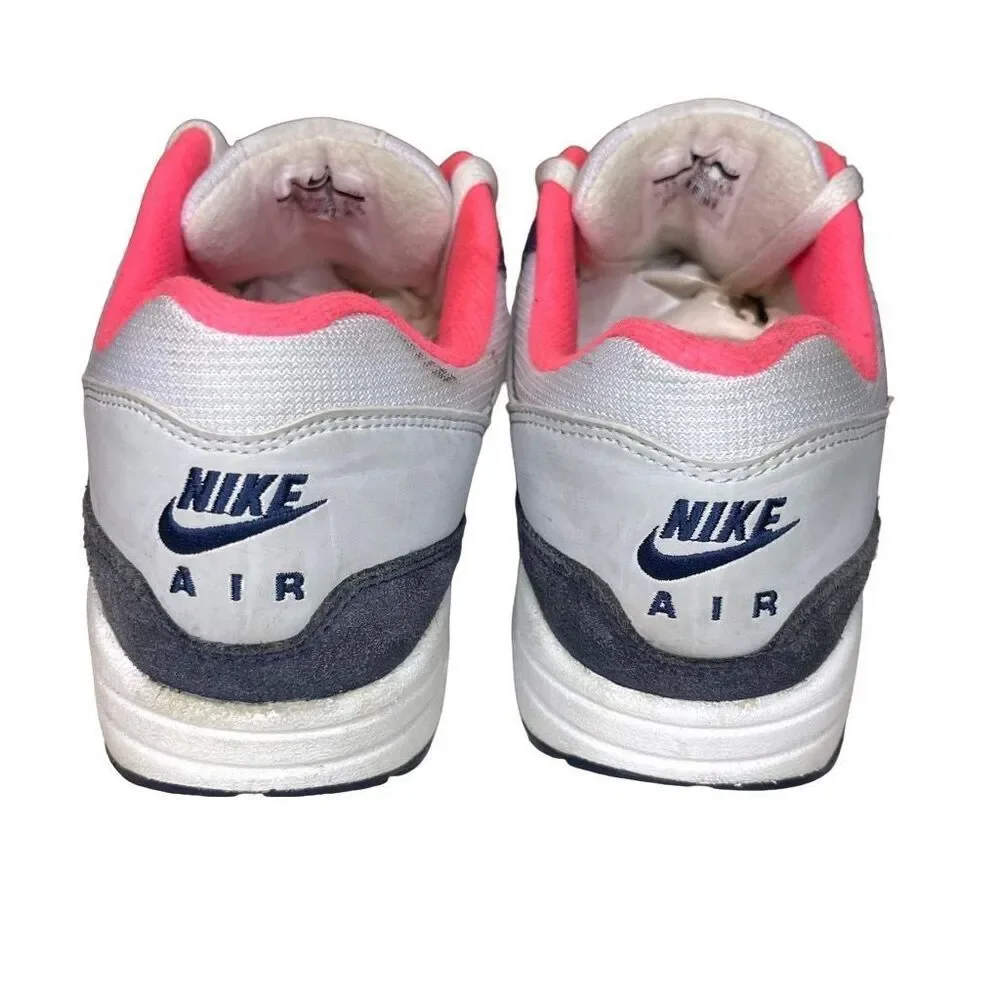 Nike Air Max 1 Size 7.5 Women’s White Navy Pink Womens Running Shoes Sneakers 31